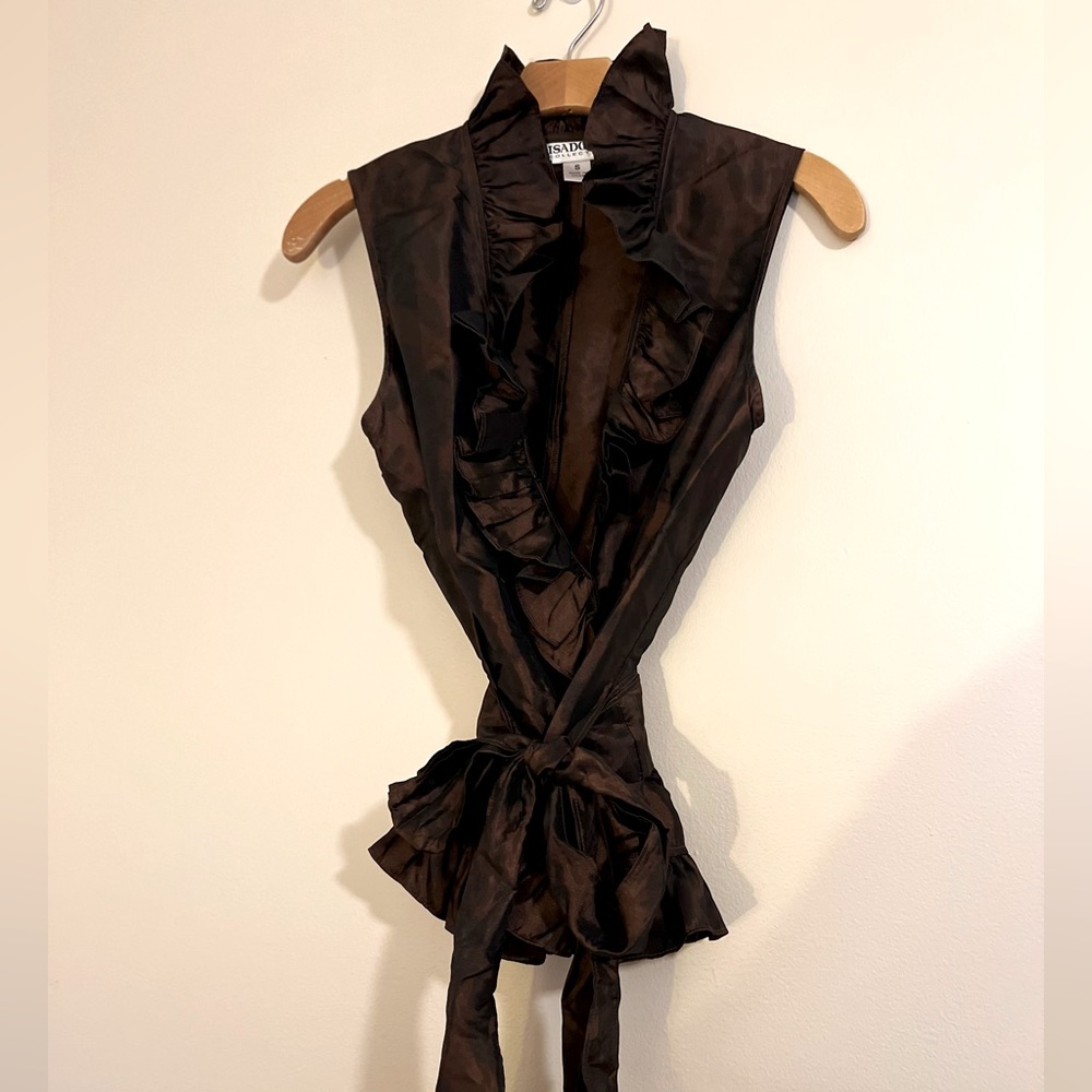 Small Vintage Isadora Collection Ruffle Blouse